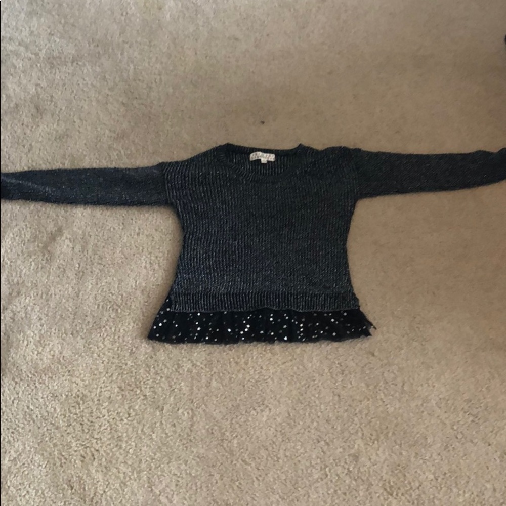 Black/Silver star sweater